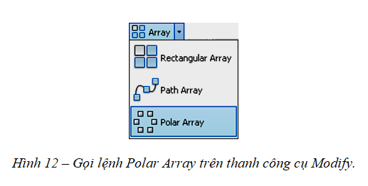 Lệnh Array trong CAD