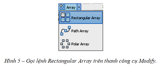 Lệnh Array trong CAD